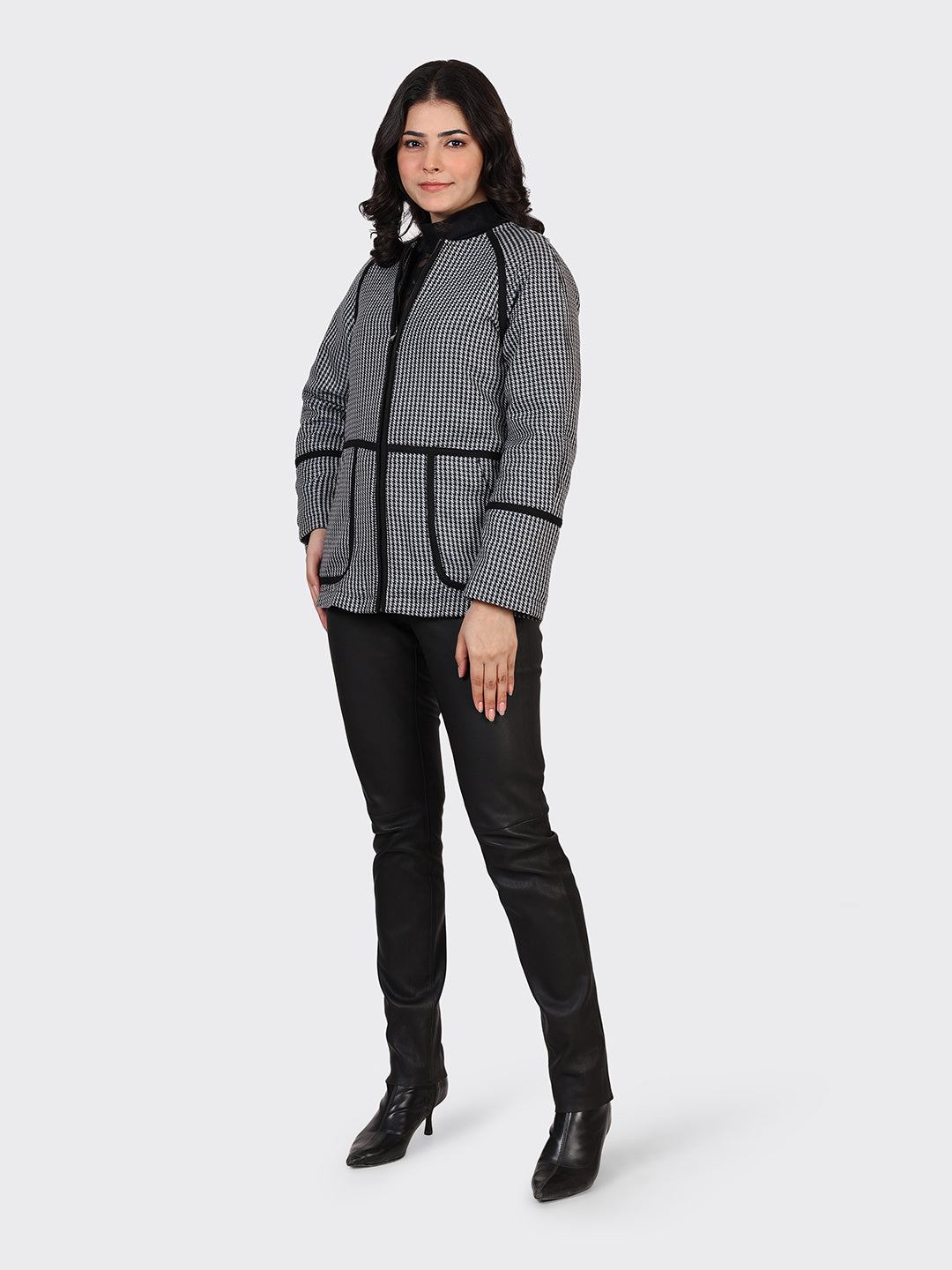 LADIES WOOLLEN JACKET-CROSS