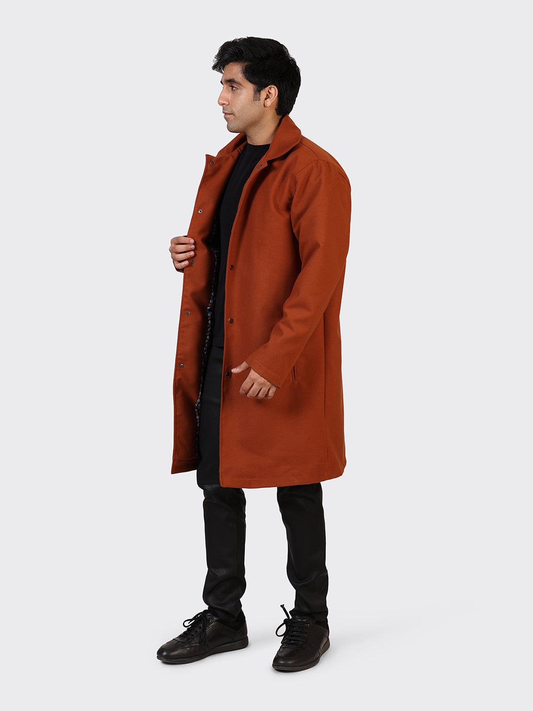 MENS WOOLLEN JACKET-COGNAC