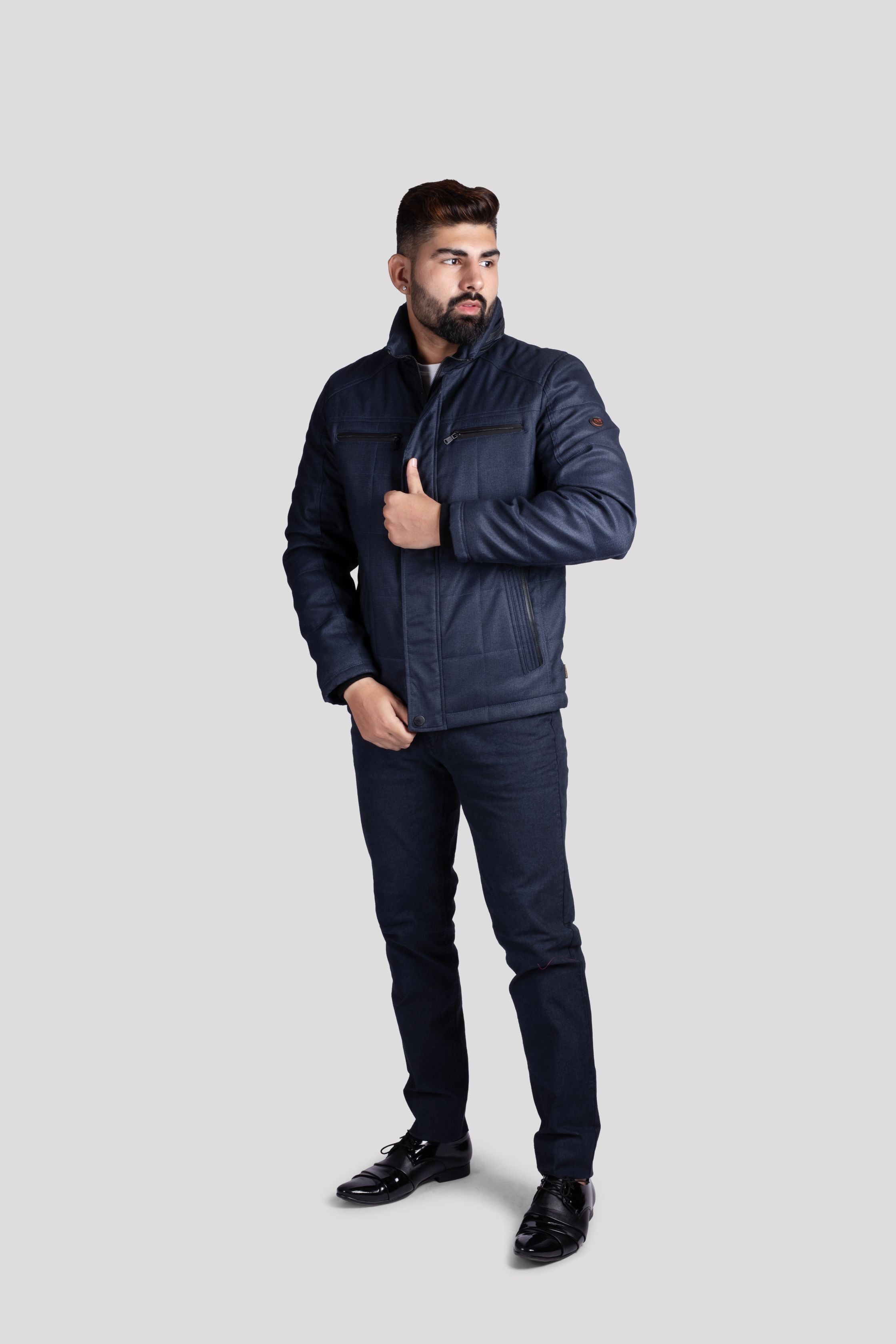 21619 Men's Marine Grey Jacket