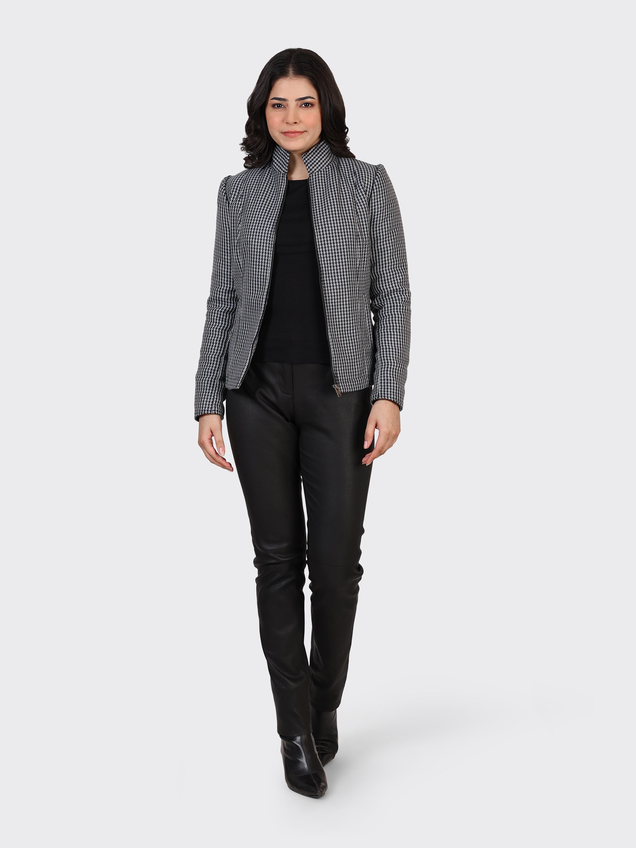 LADIES WOOLLEN JACKET-CROSS