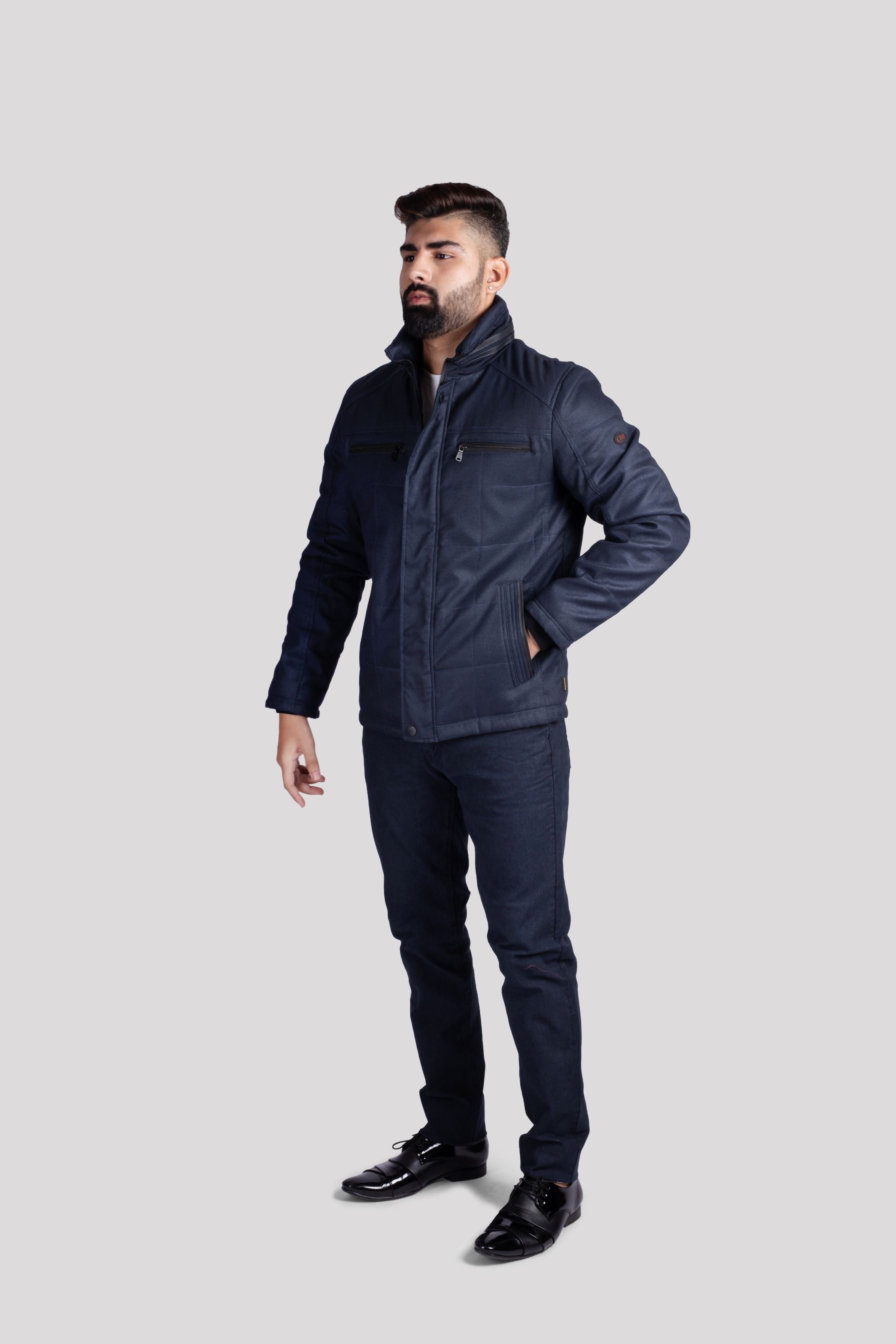 21619 Men's Marine Grey Jacket