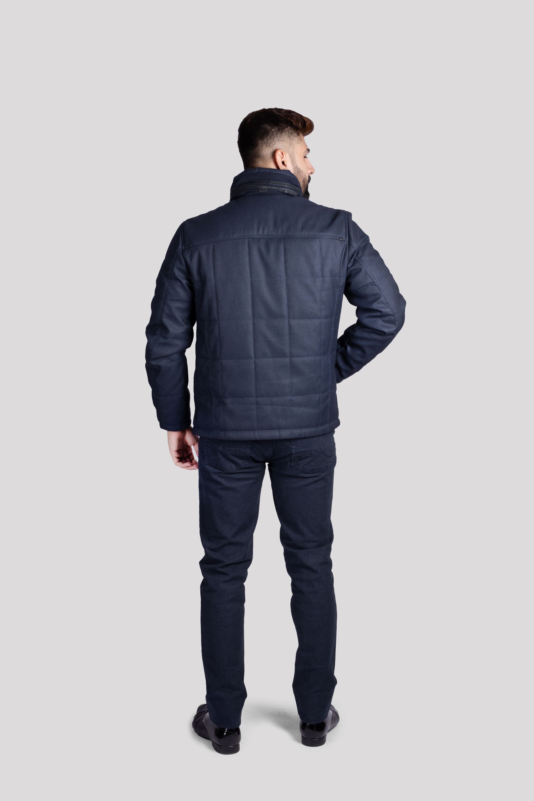 21619 Men's Marine Grey Jacket