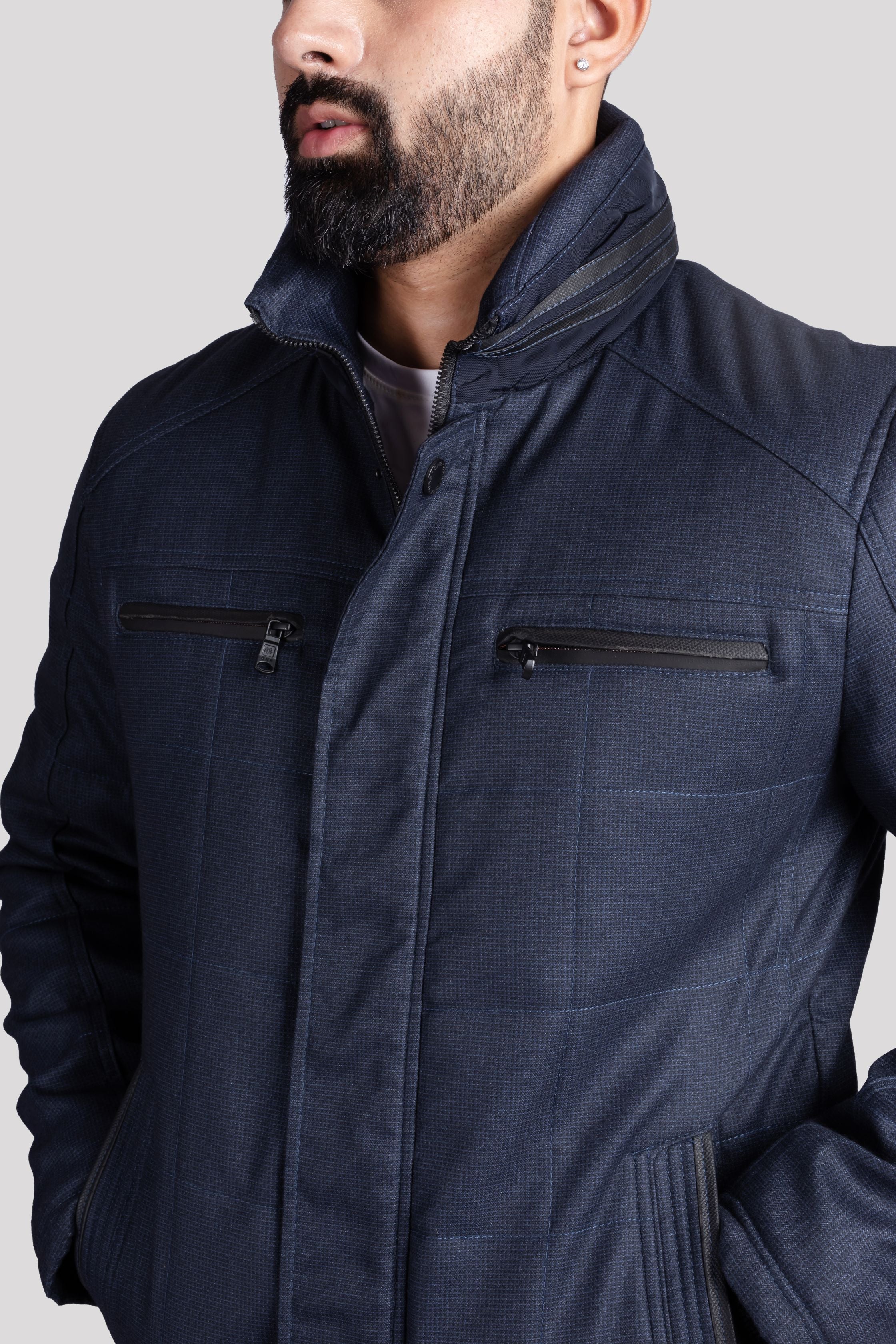 21619 Men's Marine Grey Jacket
