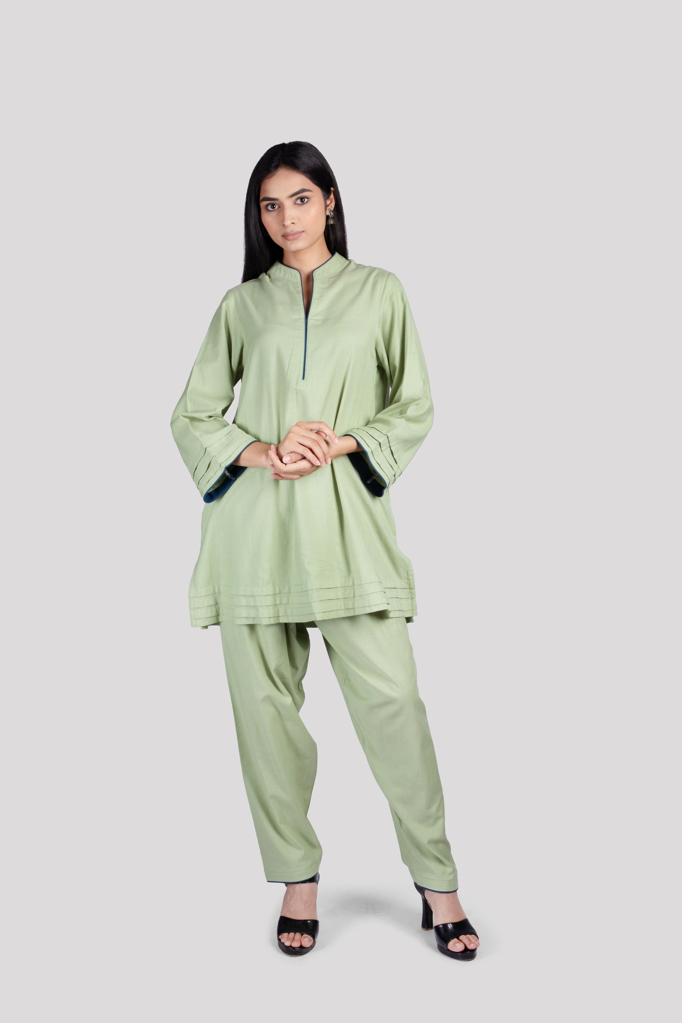 WOMEN COTTON CO ORD SET WITH COMFORT SALWAR