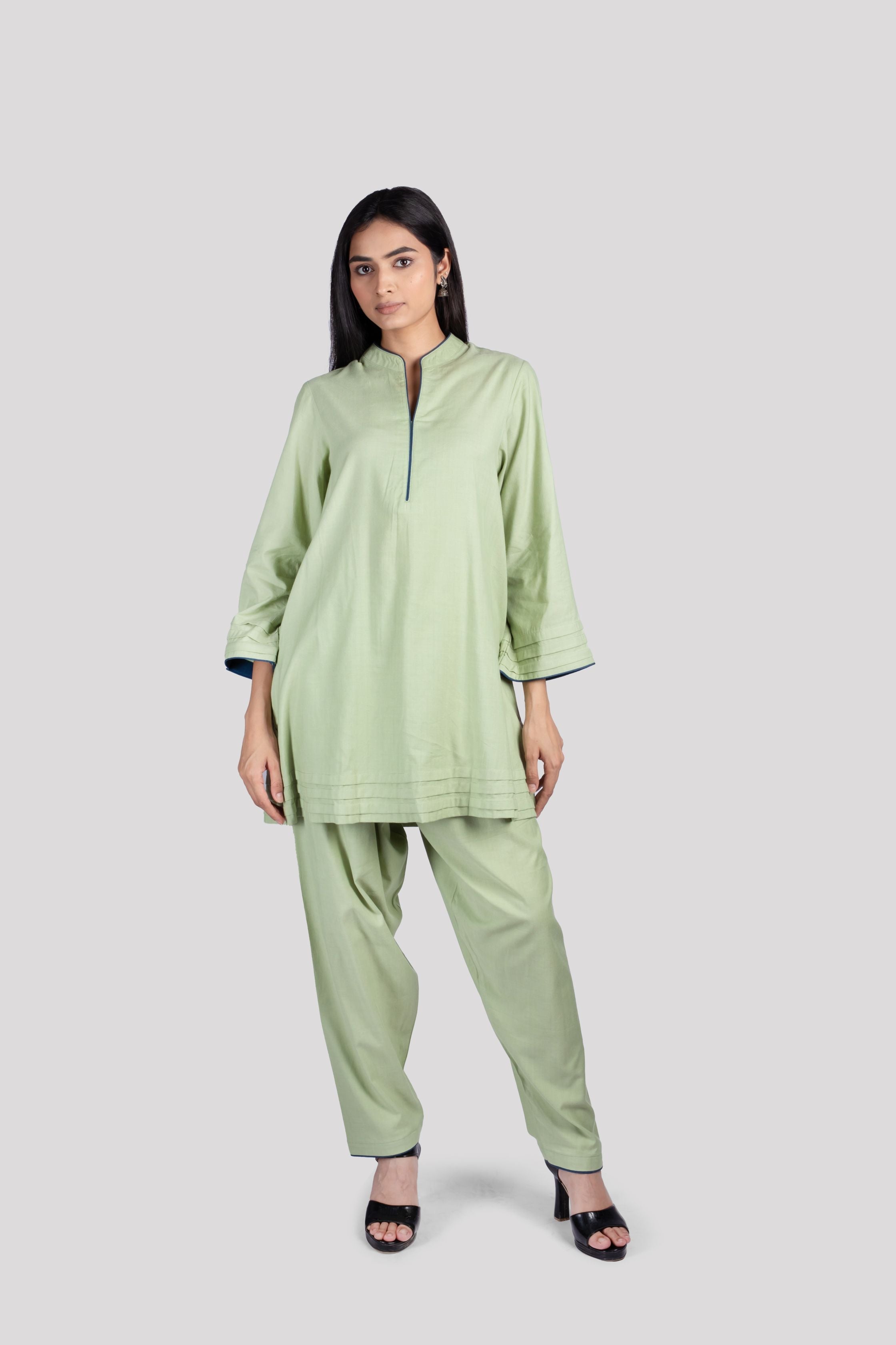 WOMEN COTTON CO ORD SET WITH COMFORT SALWAR