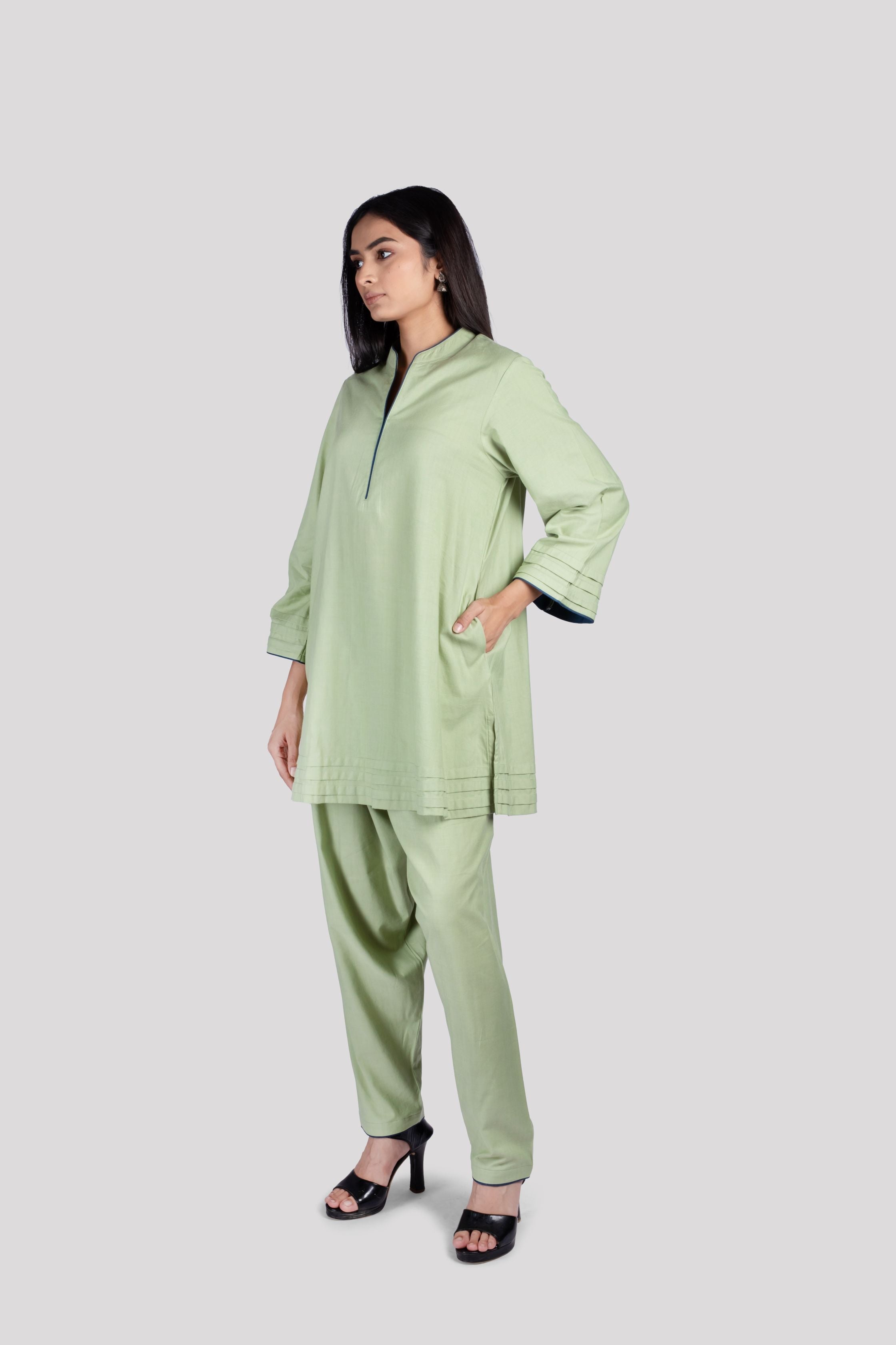 WOMEN COTTON CO ORD SET WITH COMFORT SALWAR