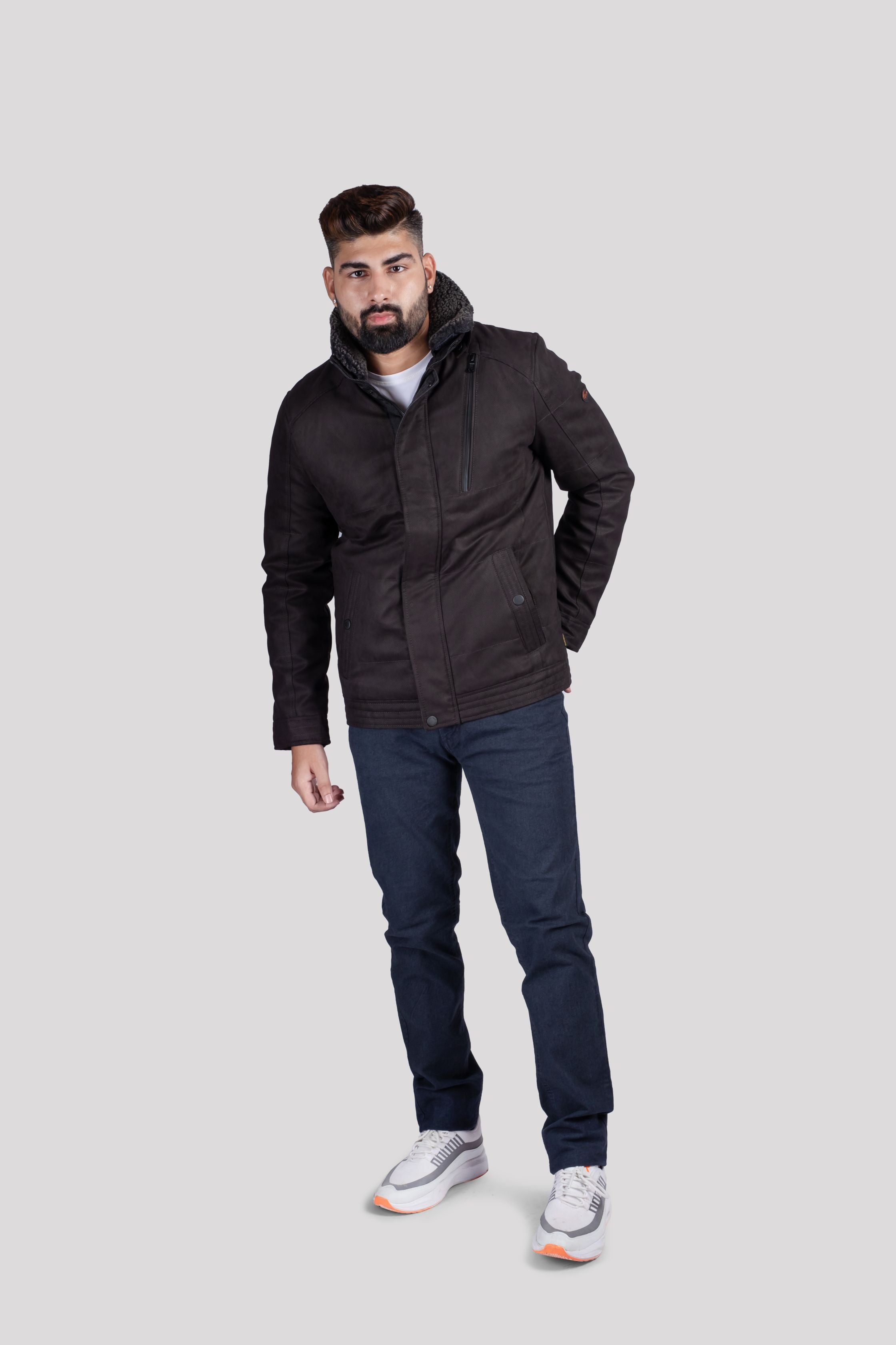 21665 Men's Dark Brown Jacket