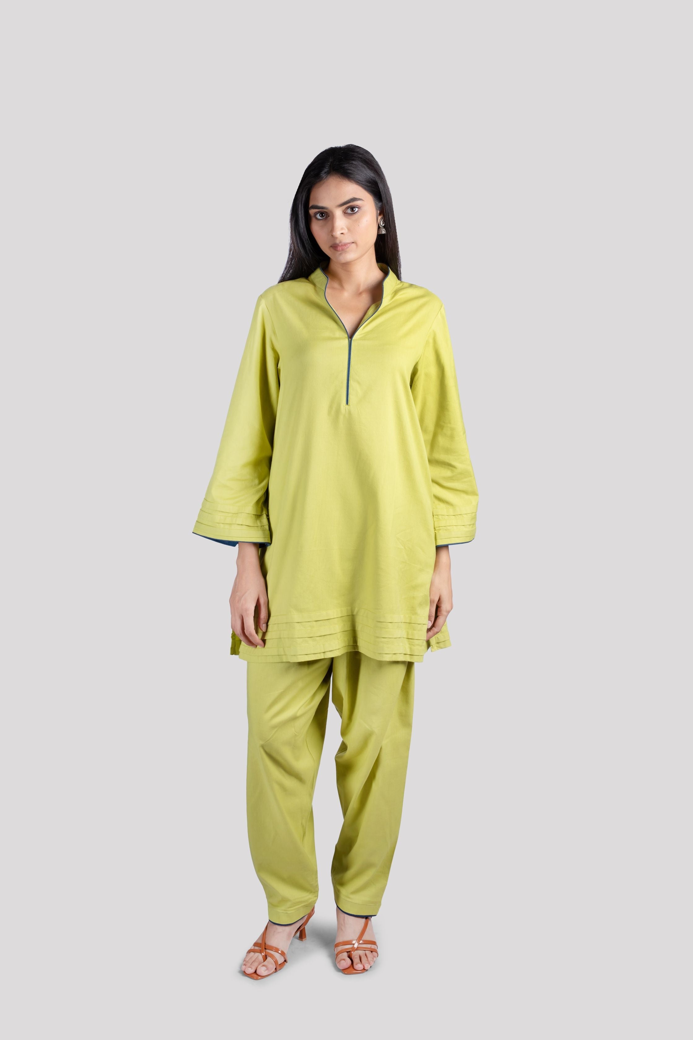 WOMEN COTTON CO ORD SET WITH COMFORT SALWAR