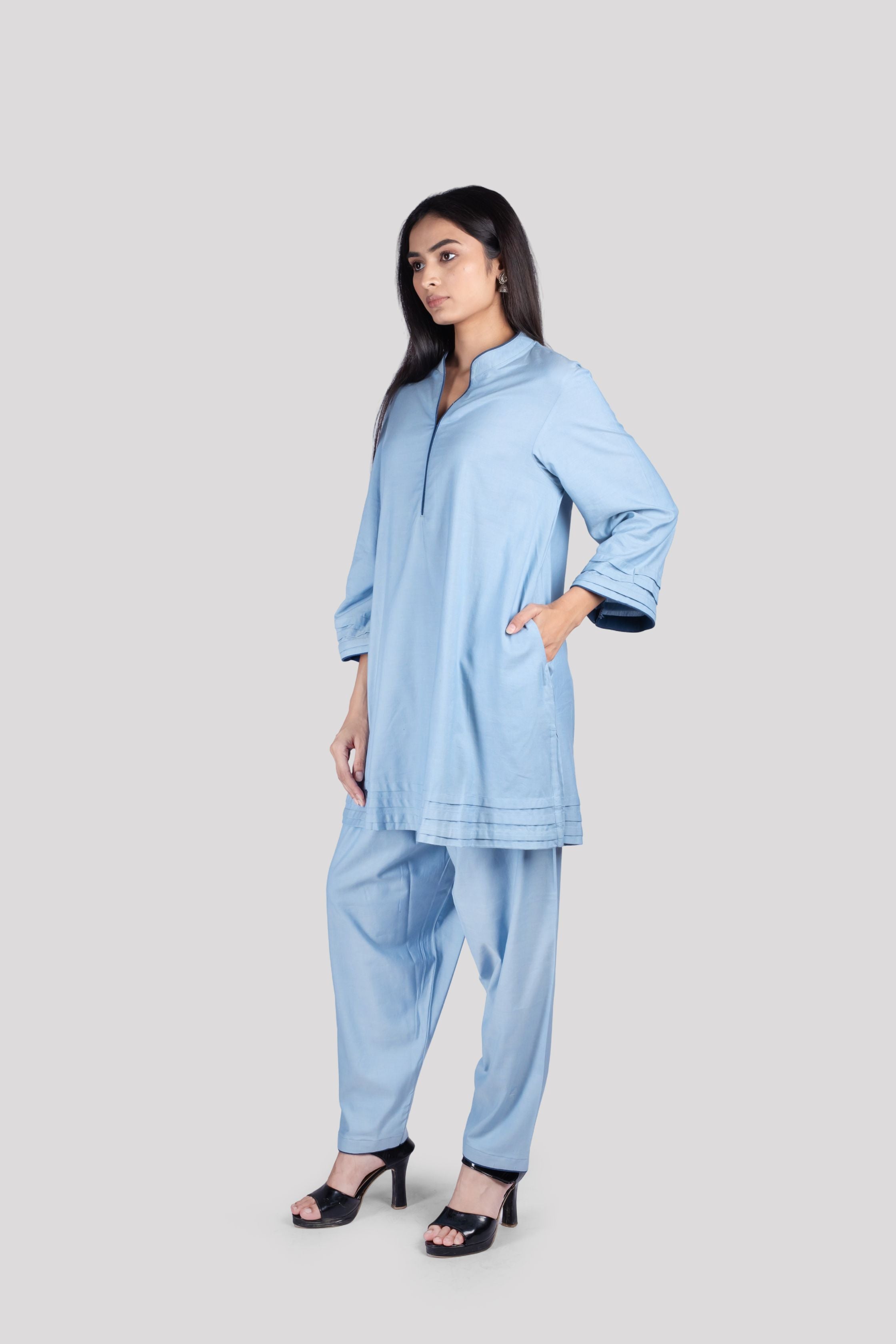 WOMEN COTTON CO ORD SET WITH COMFORT SALWAR