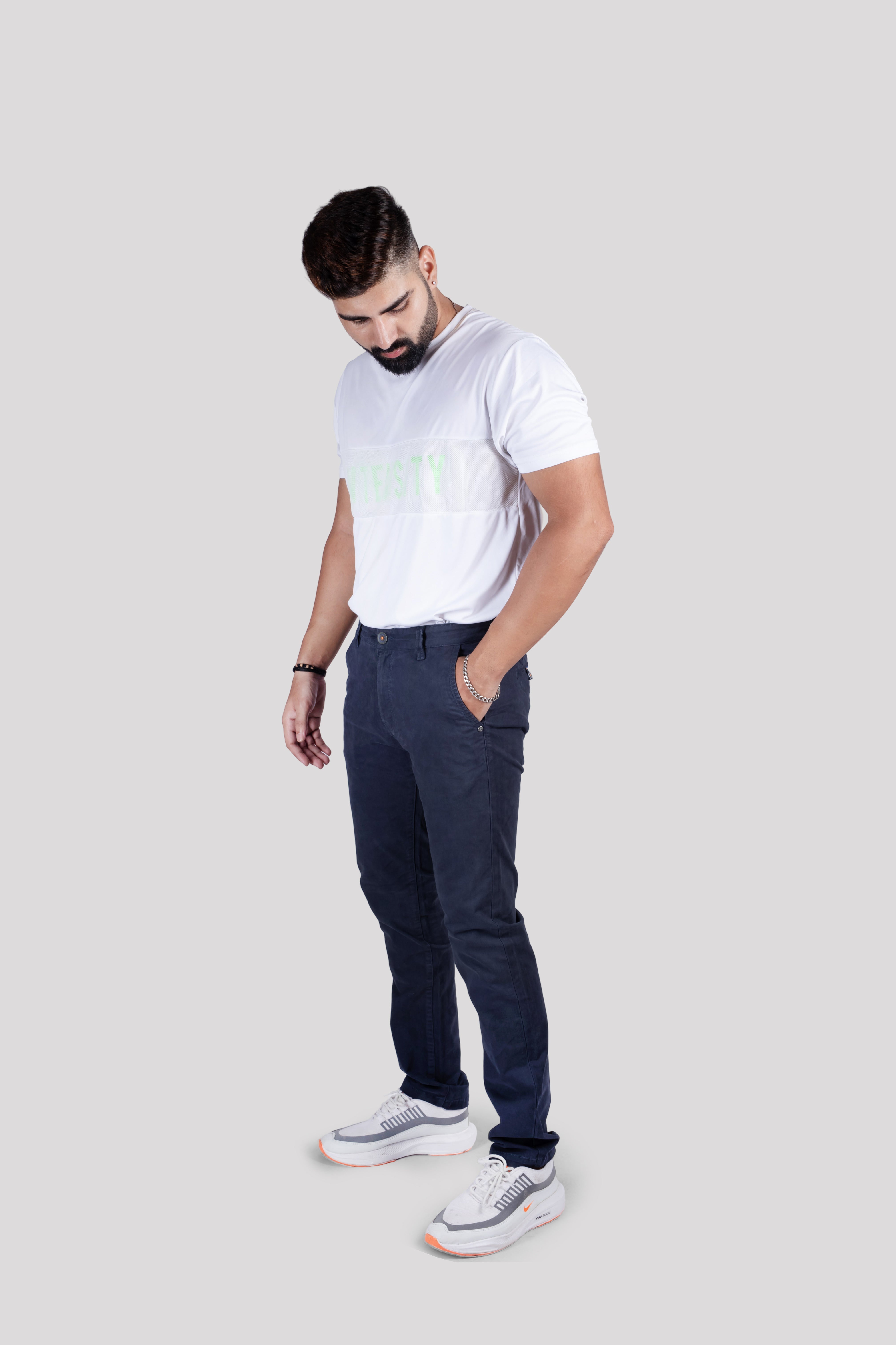 MEN RELAXED COTTON TROUSERS