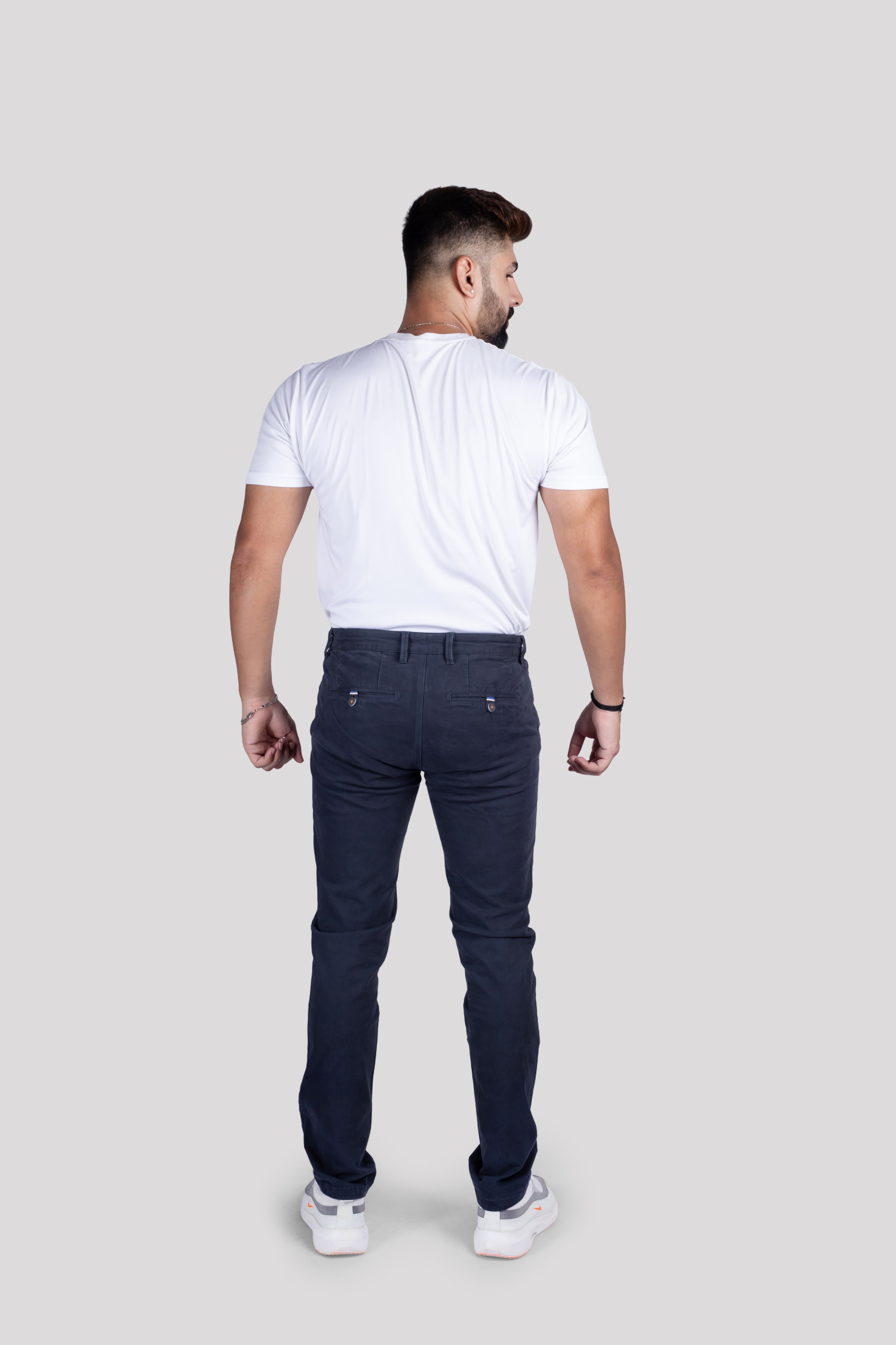 MEN RELAXED COTTON TROUSERS