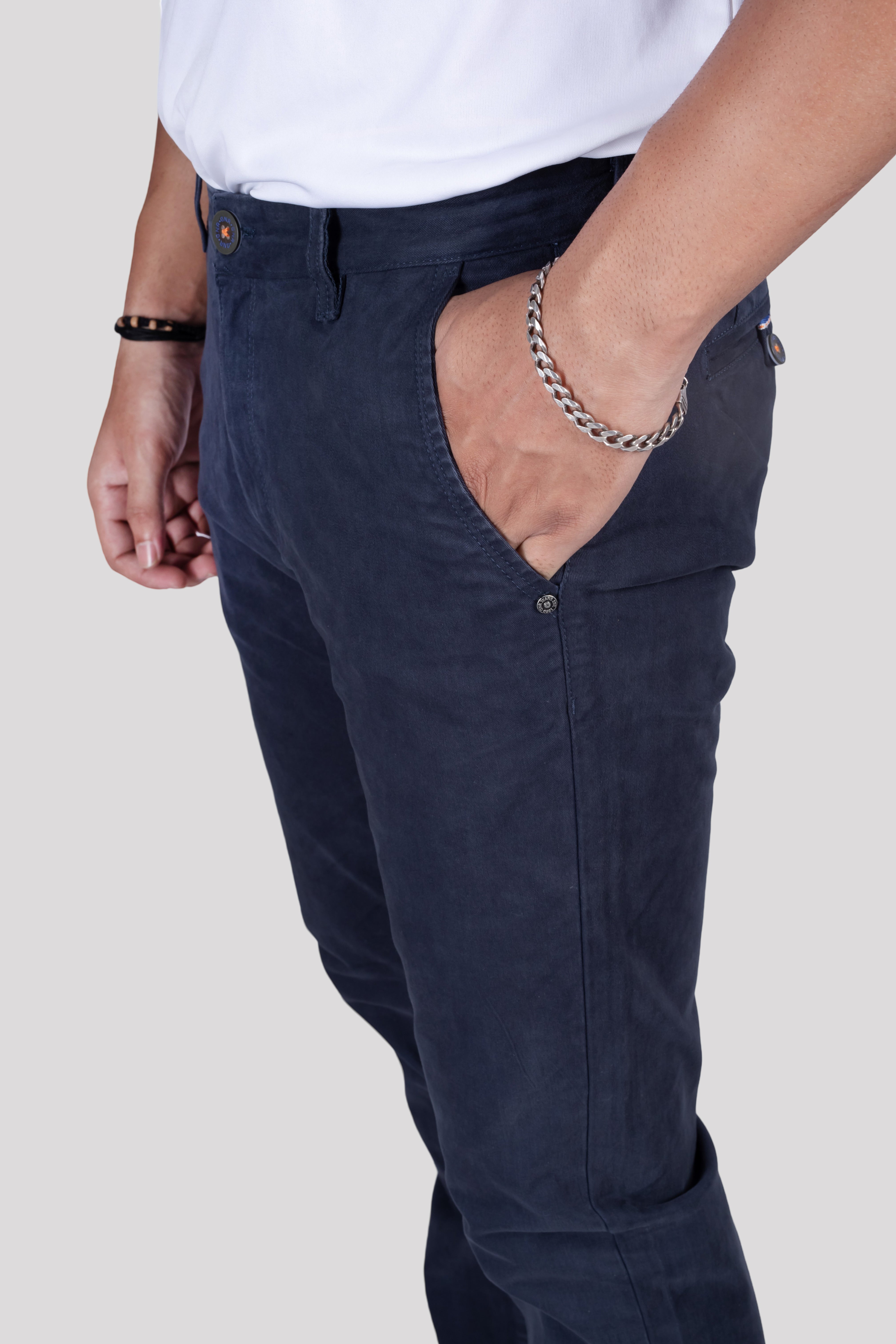 MEN RELAXED COTTON TROUSERS