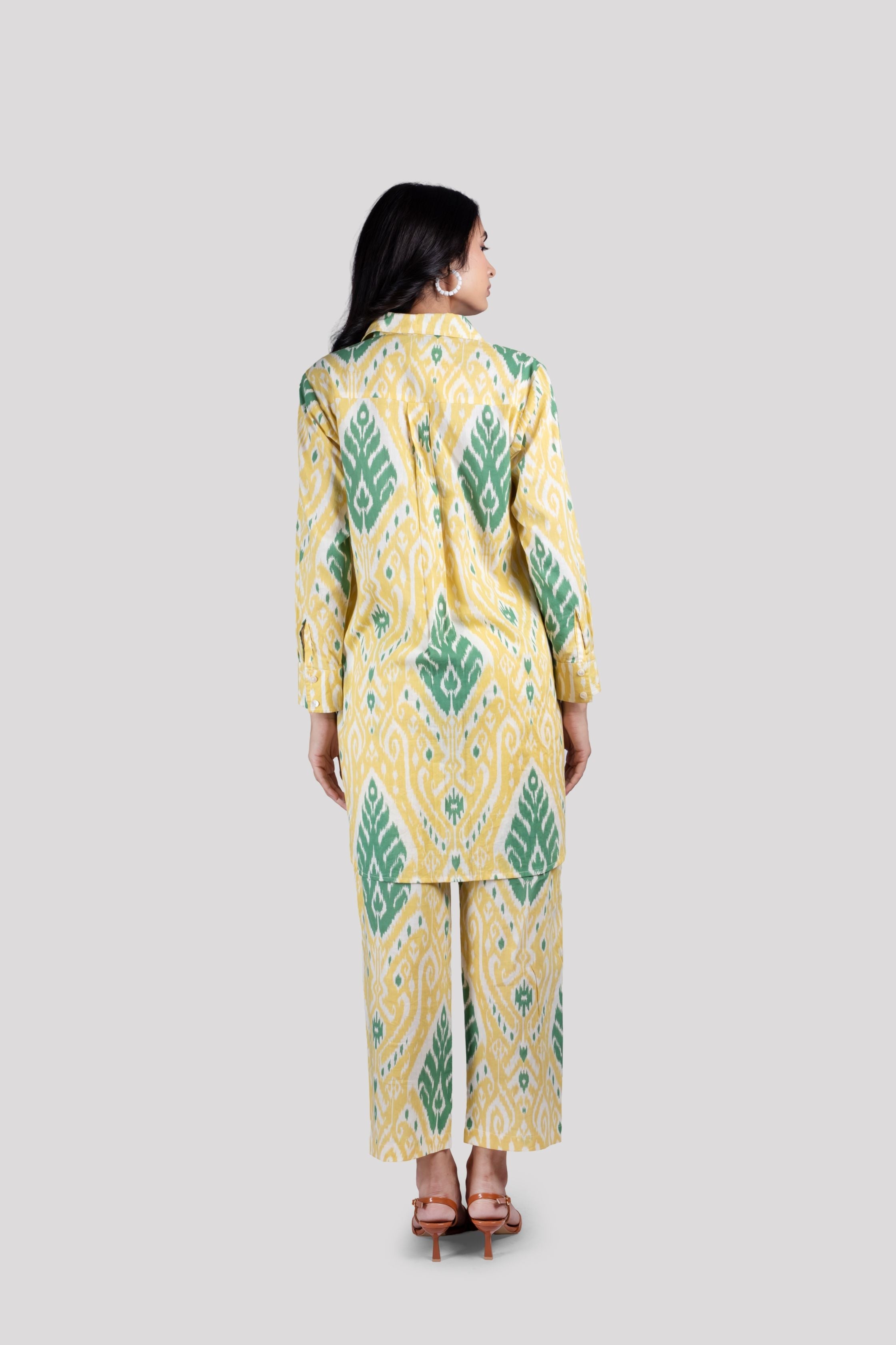 WOMEN SOFT COTTON CO ORD SET IKAT PRINT