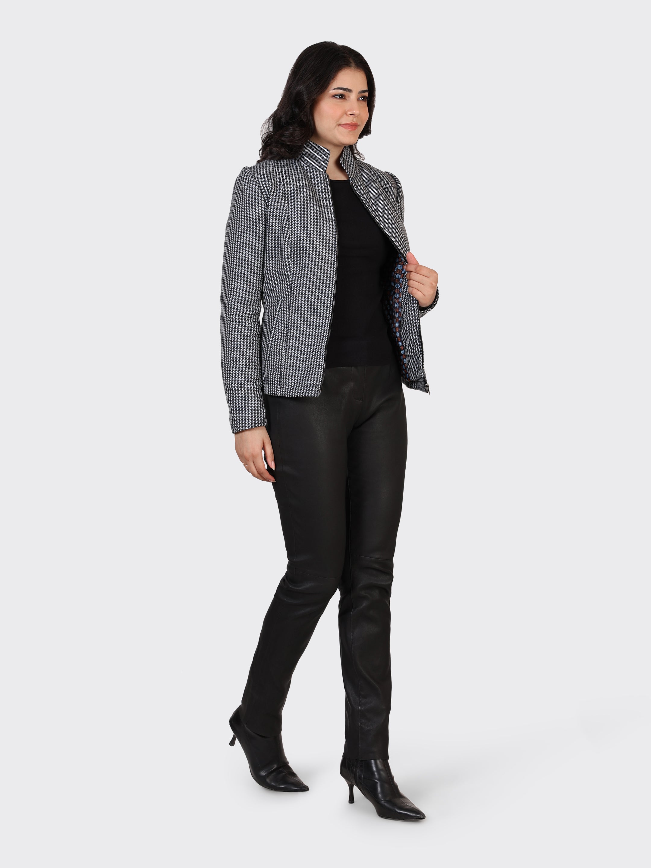 LADIES WOOLLEN JACKET-CROSS