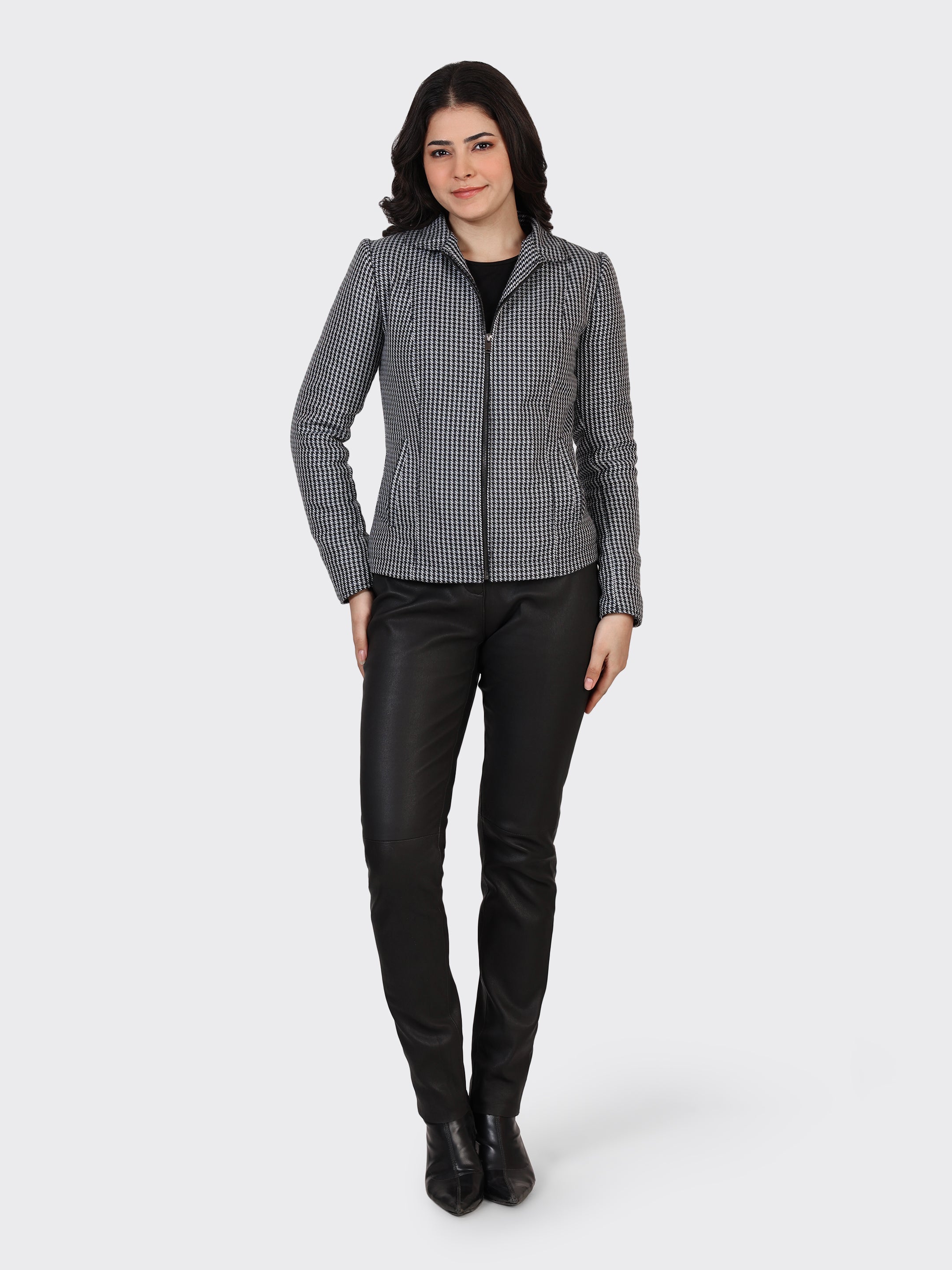 LADIES WOOLLEN JACKET-CROSS