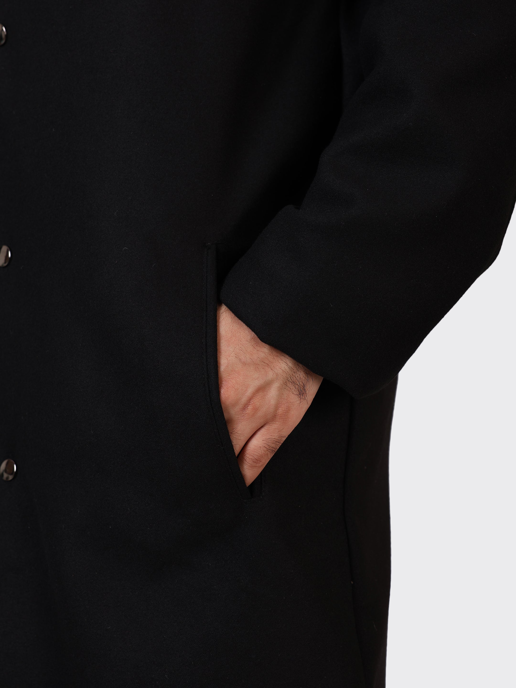 MENS WOOLLEN JACKET-BLACK