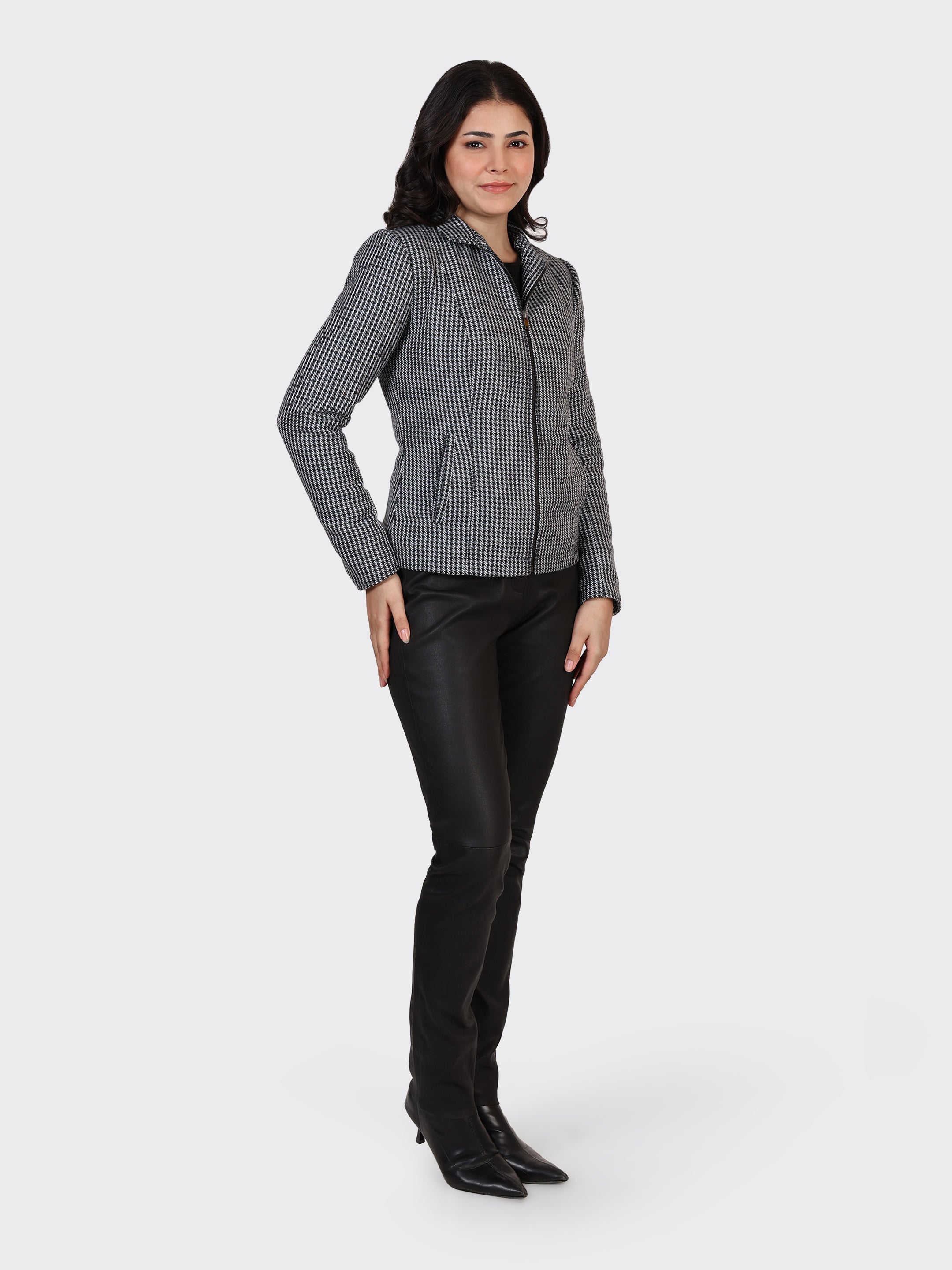 LADIES WOOLLEN JACKET-CROSS