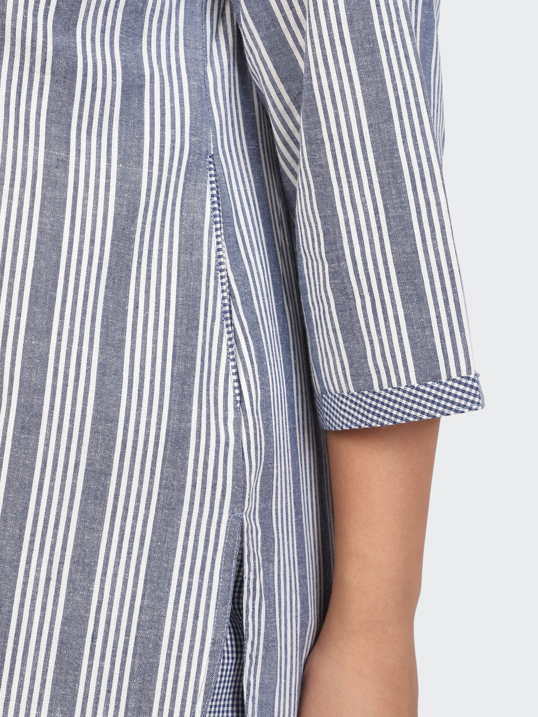 FINE COTTON COMFORTABLE CO-ORD SET-BLUE