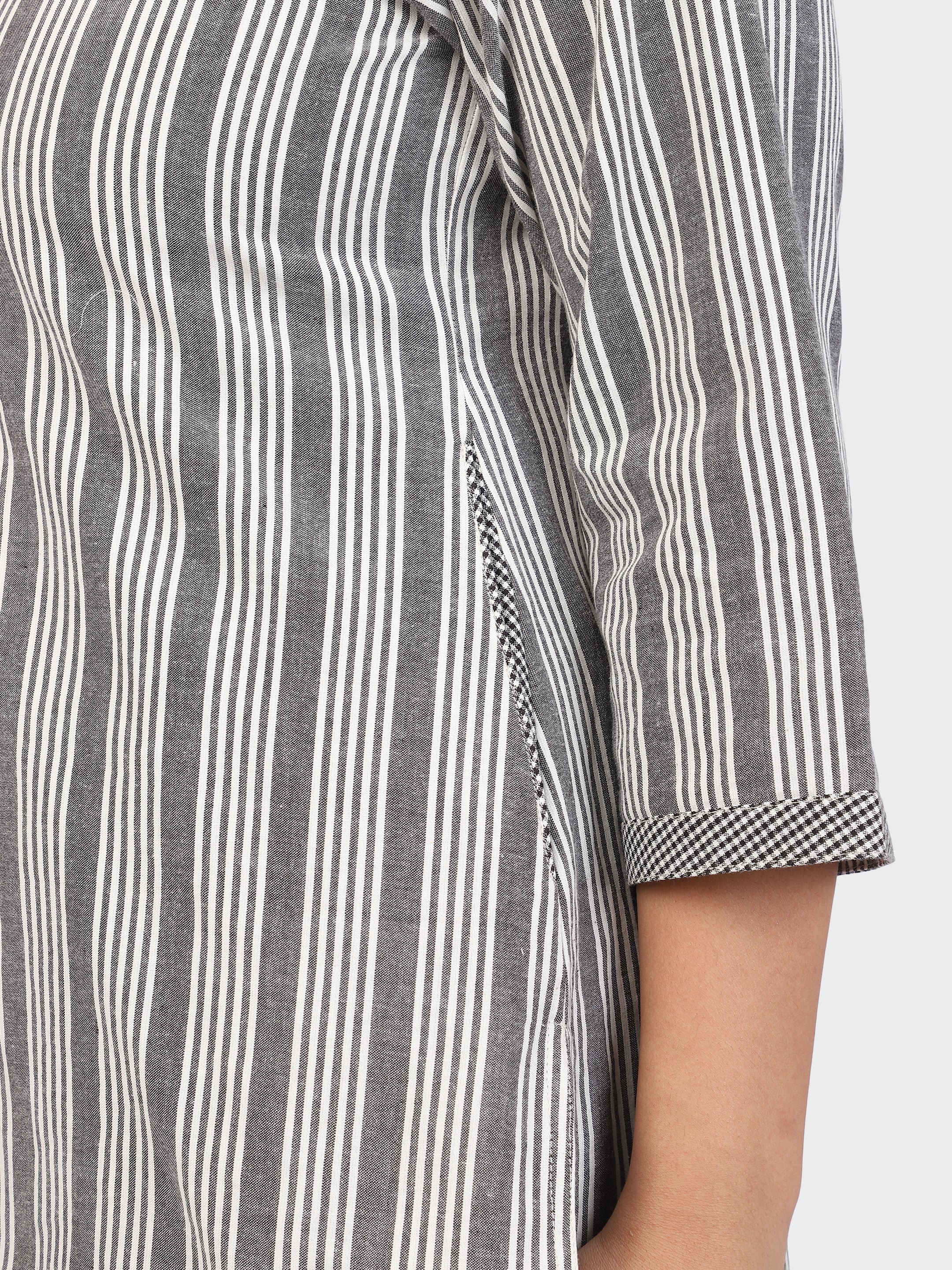 FINE COTTON COMFORTABLE CO-ORD SET-GREY