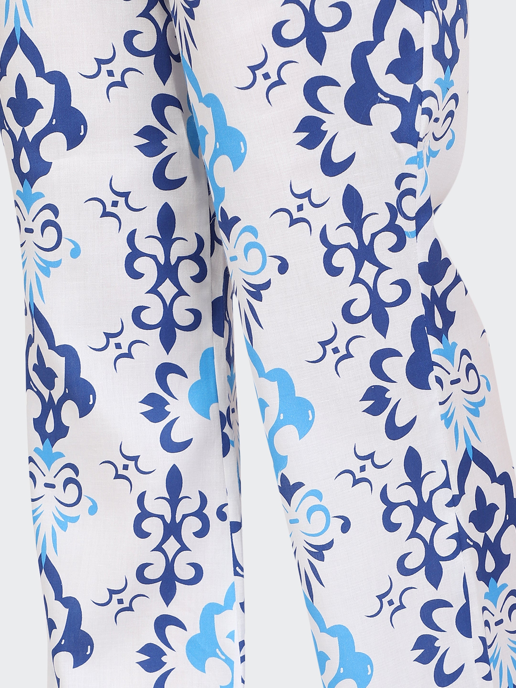 CO-ORDS KIMONO SLEEVES AND DECORATIVE LACE AT BACK-ROYAL BLUE