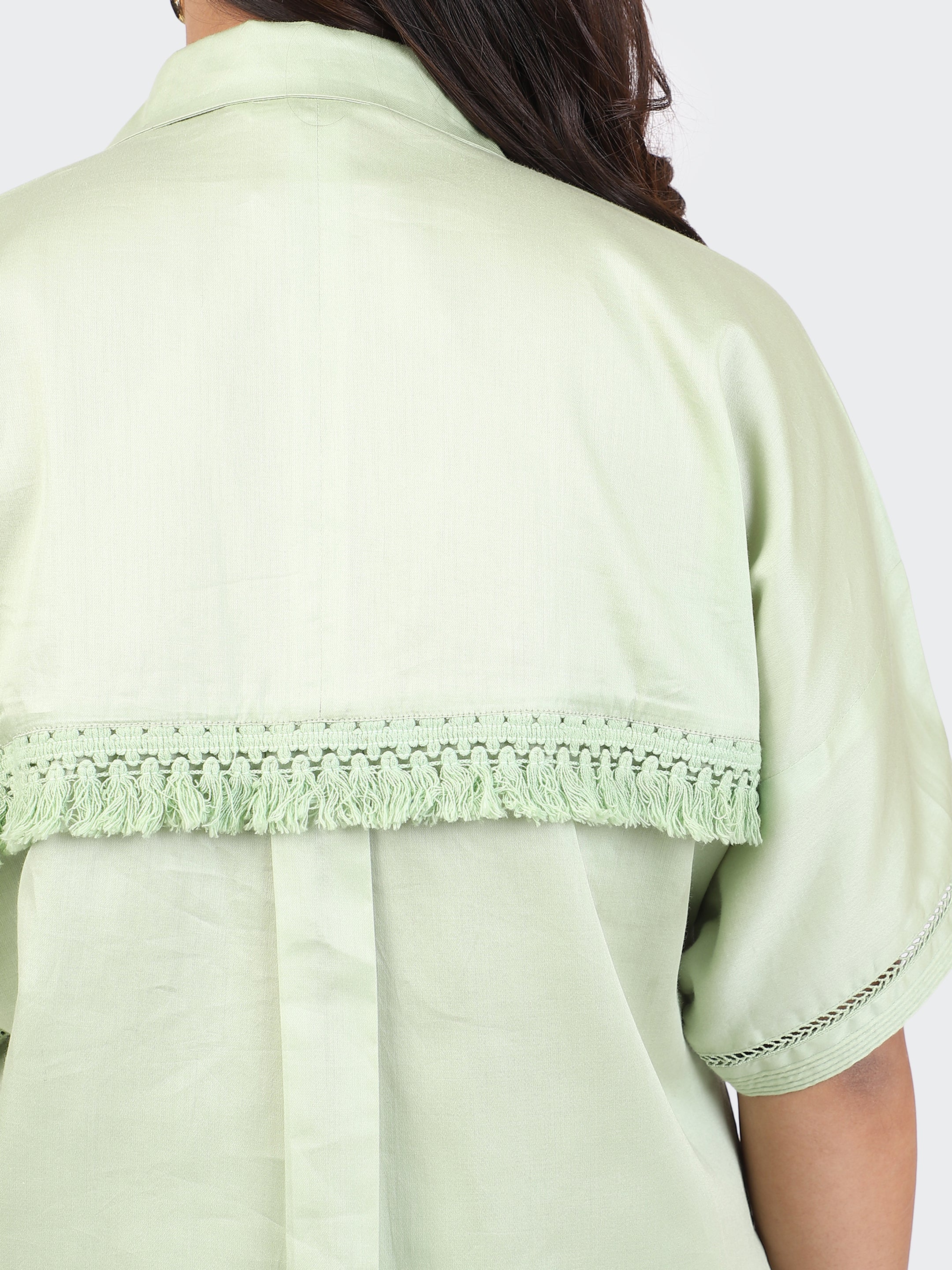 CO-ORDS DECORATIVE LACES ON POCKETS, SLEEVES, BACK, AND PANT BOTTOM-MINT