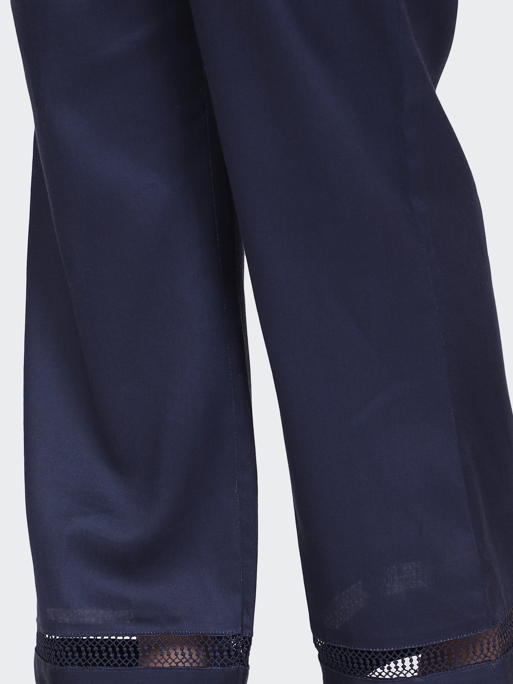 CO-ORDS DECORATIVE LACES ON POCKETS, SLEEVES, BACK, AND PANT BOTTOM-NAVY