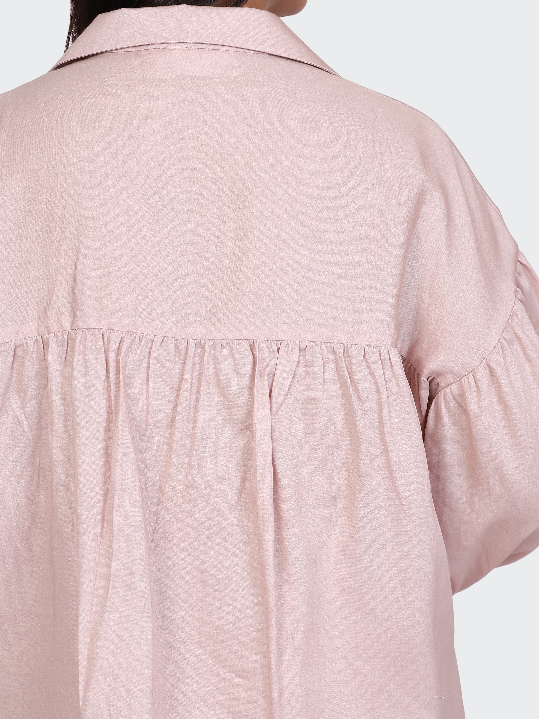 FINE COTTON COMFORTABLE CO-ORD SET-DUSTY ROSE